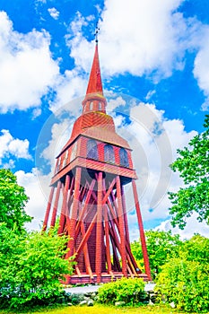 View of a belfry in the skansen museum in Stockholm....IMAGE