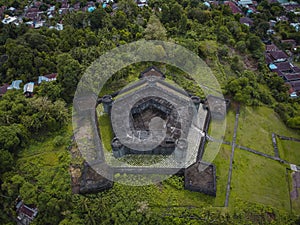 View of Belgica Fort in Banda Naira Island, Central Maluku