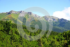 View of the Belianske Tatry Mountains