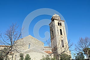 Church of St. Francesco in the medieval town of Tarquinia in Italy photo