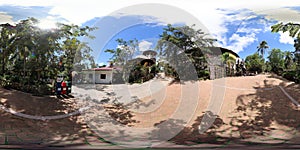 View of the belltower from the gardens of Padre Pio Shrine, Sto Tomas, Batangas