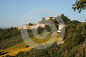 View of Belvedere Fogliense, Italy