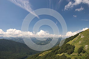 View from Bendovac to Bjelasica and Sinjajevina