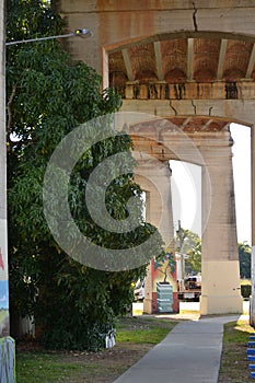 View Beneath Old Bridge