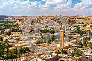 View of Beni Isguen, a city in the Mzab Valley. UNESCO world heritage in Algeria photo