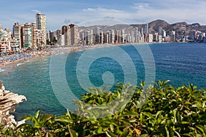 View of Benidorm, Costa Blanca, Spain photo