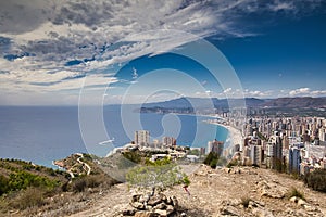 View of Benidorm from Sierra Helada