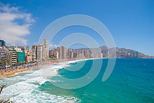 View of benidorm, Spain, in summer