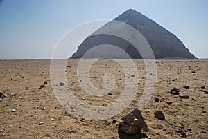 View of Bent pyramid. Dahshur. Egypt