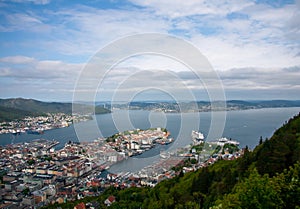 View of Bergen, Hordaland, Norway