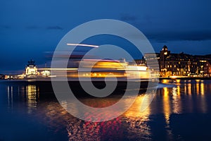 View of Bergen at night, Norway