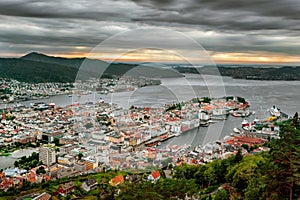 View on Bergen. Norway