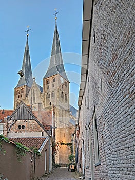 View on the Bergkerk in Deventer the Netherlands