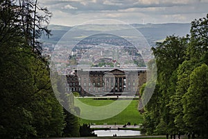 View of the Bergpark Wilhelmshoehe in Kassel