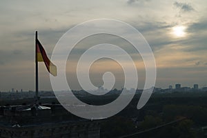 View of Berlin from the Bundestag, Germany