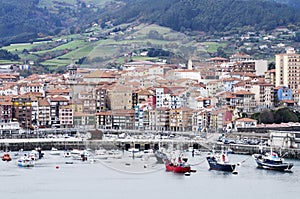 View of Bermeo city, Basque Country, Spain.