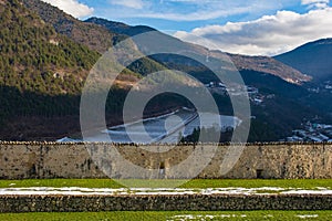 View from Beseno Castle in Trentino, Italy