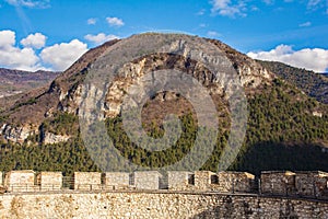 View from Beseno Castle in Trentino, Italy