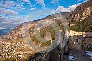 View from Beseno Castle in Trentino, Italy