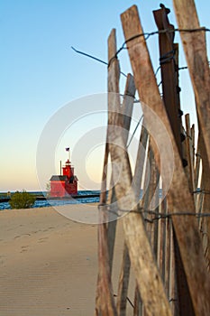 View of Big Red Lighthouse