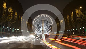 View of big wheel in Paris