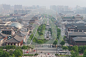 View from Big Wild Goose Pagoda of Xian