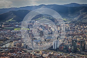 View of Bilbao from Artxanda mountain