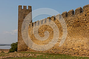 A view of Bilhorod-Dnistrovskyi fortress or Akkerman fortress (also known as Kokot) photo