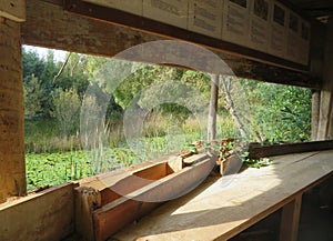 View from Bird Watching Hide on the Mira River photo