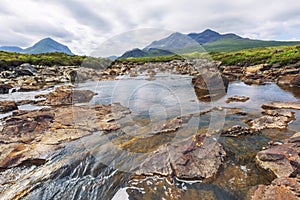 view on Black Cuillin ridge, Isle of Skye, Scotland