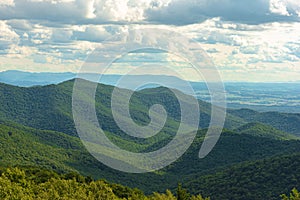 View from Blackrock Summit in Shenandoah National Park,VA