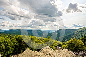 View from Blackrock Summit in Shenandoah National Park,VA