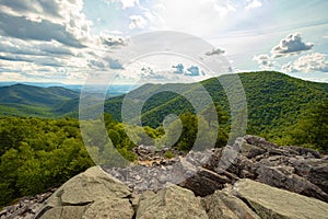 View from Blackrock Summit in Shenandoah National Park,VA