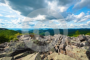 View from Blackrock Summit in Shenandoah National Park,VA