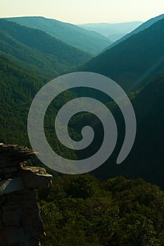 View of Blackwater Canyon at Lindy Point, West Virginia