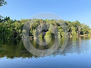 A view of Blake Mere Lake near Ellesmere