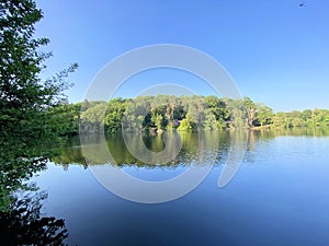 A view of Blake Mere Lake near Ellesmere