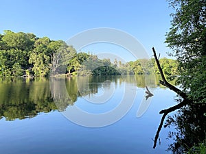 A view of Blake Mere Lake near Ellesmere