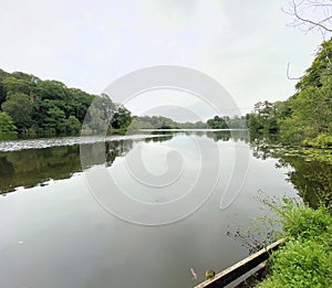 A view of Blake Mere Lake near Ellesmere