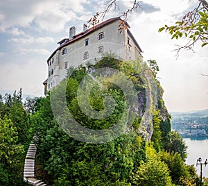 View of Bled Castle in Slovenia