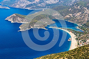 View of Blue Lagoon in Oludeniz, Turkey