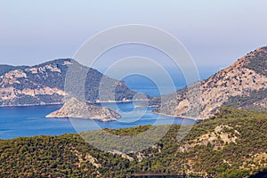 View of Blue Lagoon in Oludeniz, Turkey