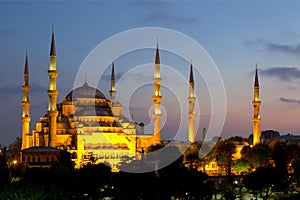 View of the Blue Mosque (Sultanahmet Camii)