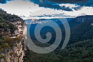A view of the Blue Mountains National Park, NSW, Australia