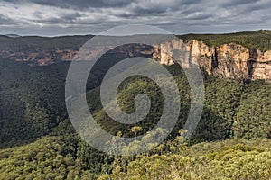 View of the Blue Mountains National Park NSW, Australia.