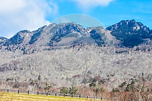 View of the Blue Ridge Mountains from Linville, NC