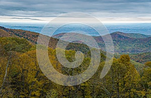 View of the Blue Ridge Mountains and Shenandoah Valley