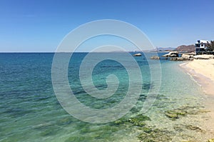 View of the blue sea in Phan Rang, Vietnam