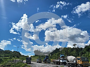 View of blue sky at Baleh, Putai, Kapit, Sarawak