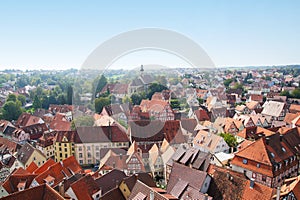 View from Blue tower of the old town of bad wimpfen